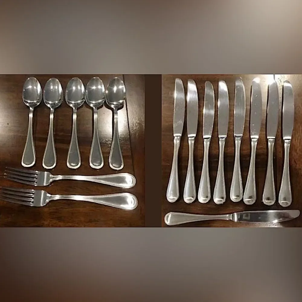 TOWLE Stainless Steel Beaded Antique Flatware